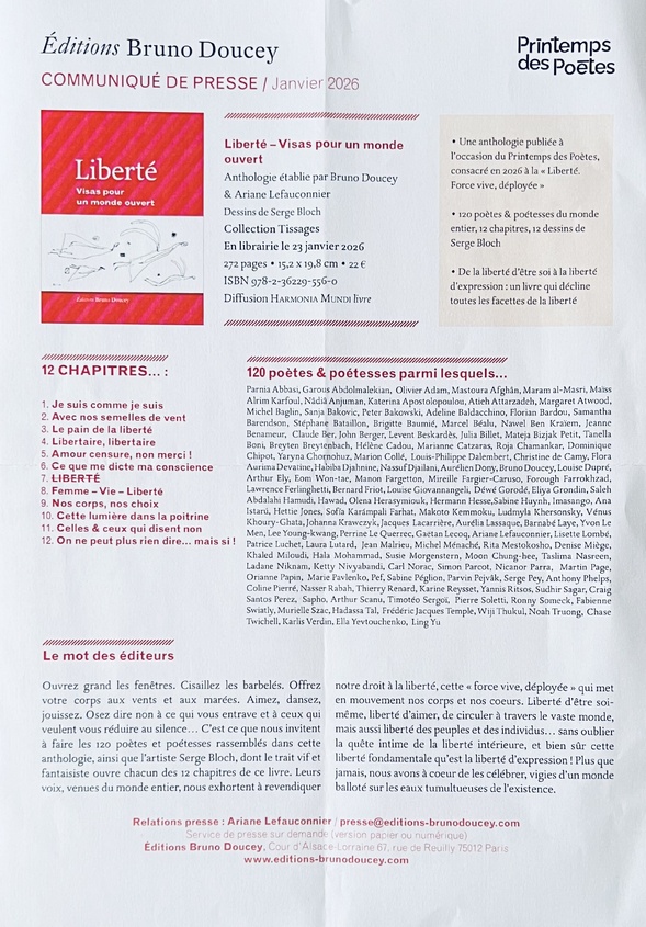 ANTHOLOGIE LIBERTÉ ANTHOLOGIE LIBERTÉ