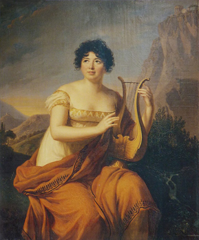 Firmin Massot, Germaine de Staël en Corinne, 1807.